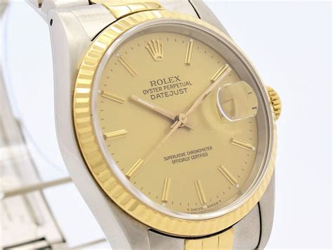 rolex oyster perpetual datejust gold 16233|Rolex Datejust 16233 review.